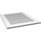 Ekena Millwork Vertical Surface Mount PVC Gable Vent: Non-Functional, w/ 3-1/2"W x 1"P Standard Frame, 26"W x 32"H GVPVE26X3201SN - alternate 3